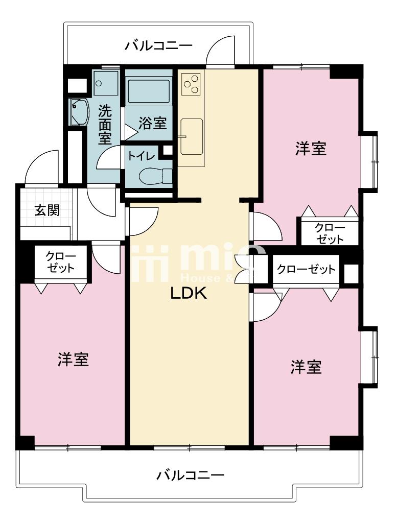 興人磯子台マンションK-3