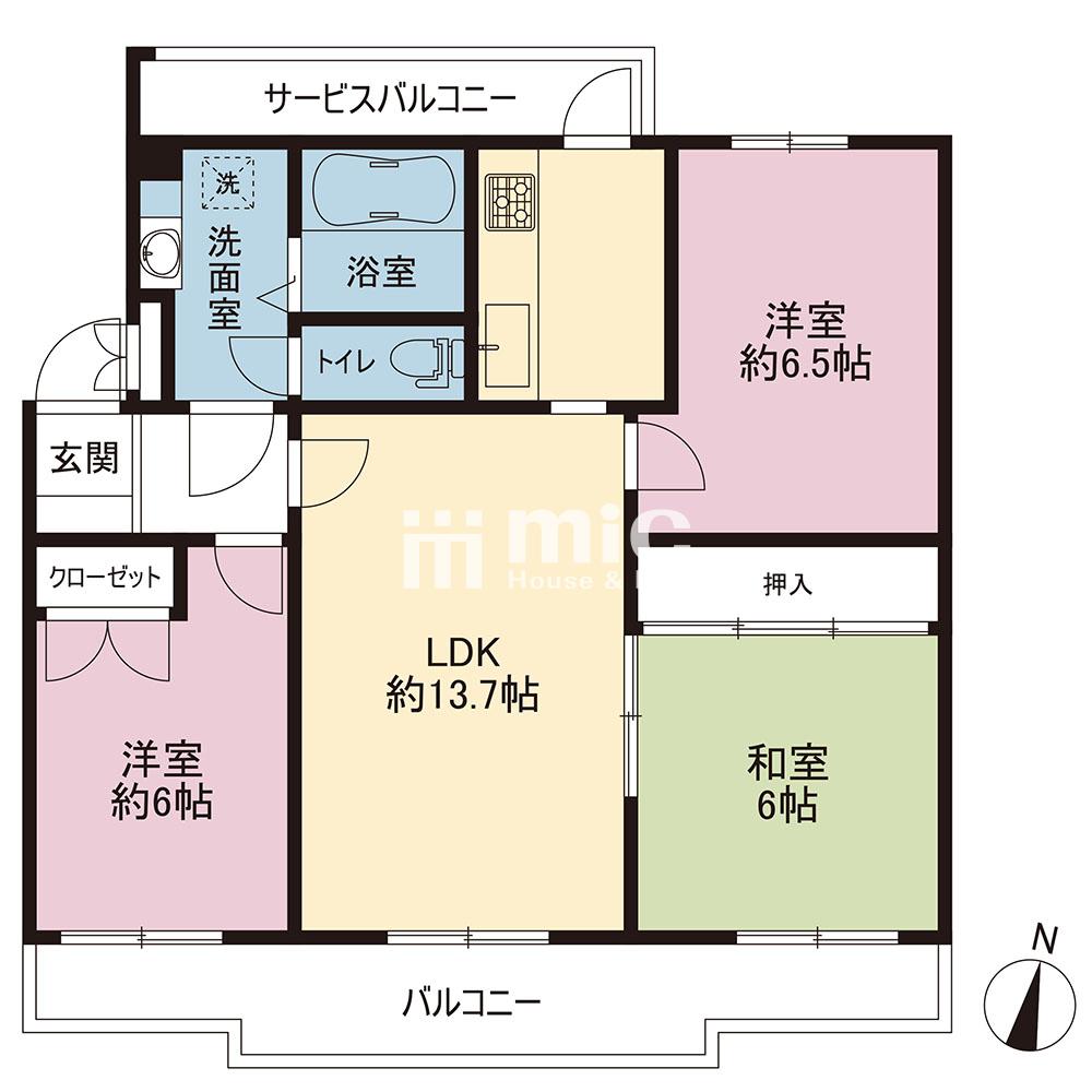 興人磯子台マンションK-4