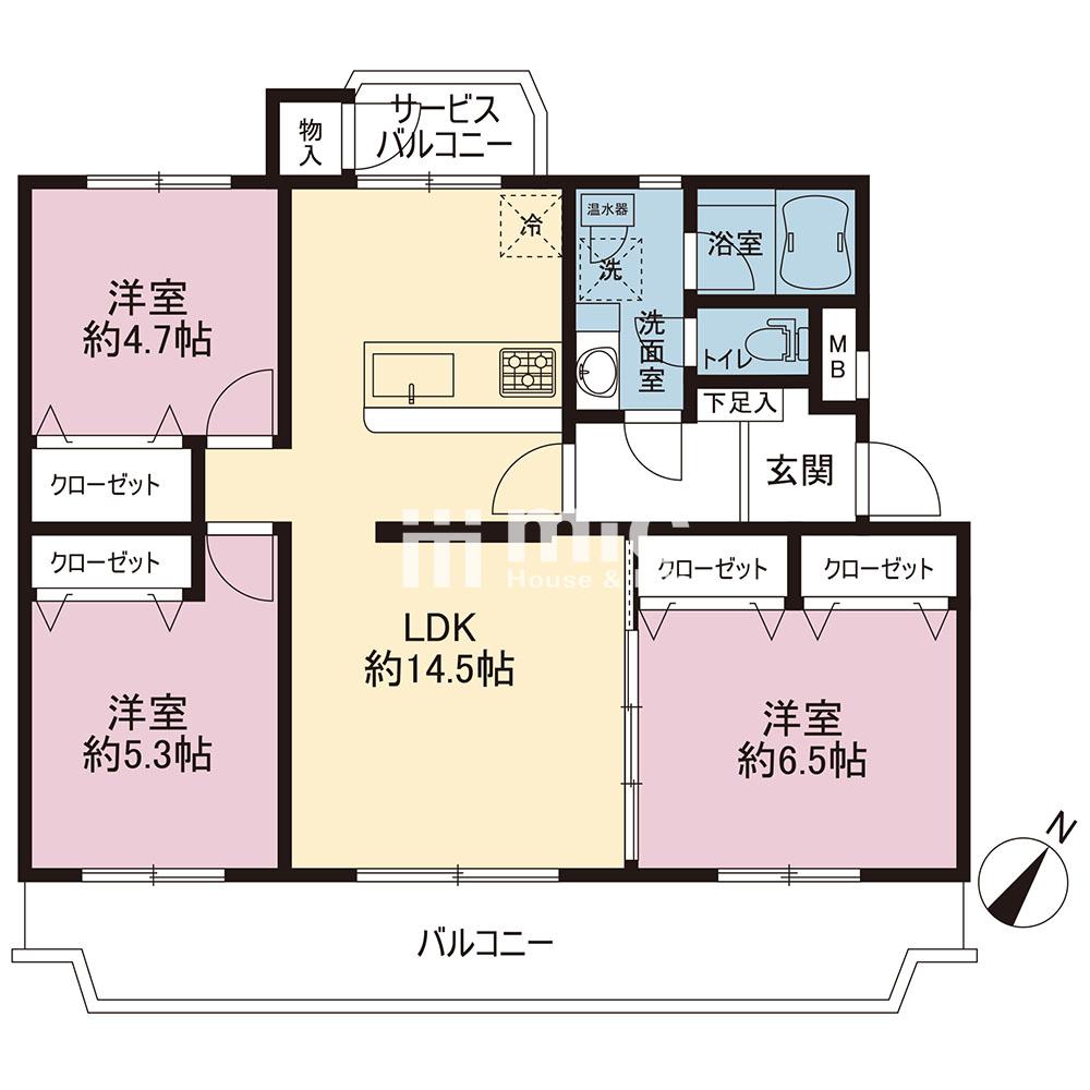 金沢八景クローバーハイツD棟