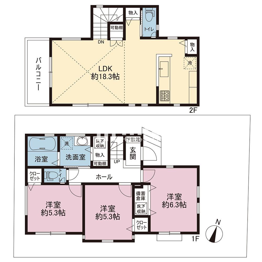 弥勒寺3丁目新築戸建【A号棟】