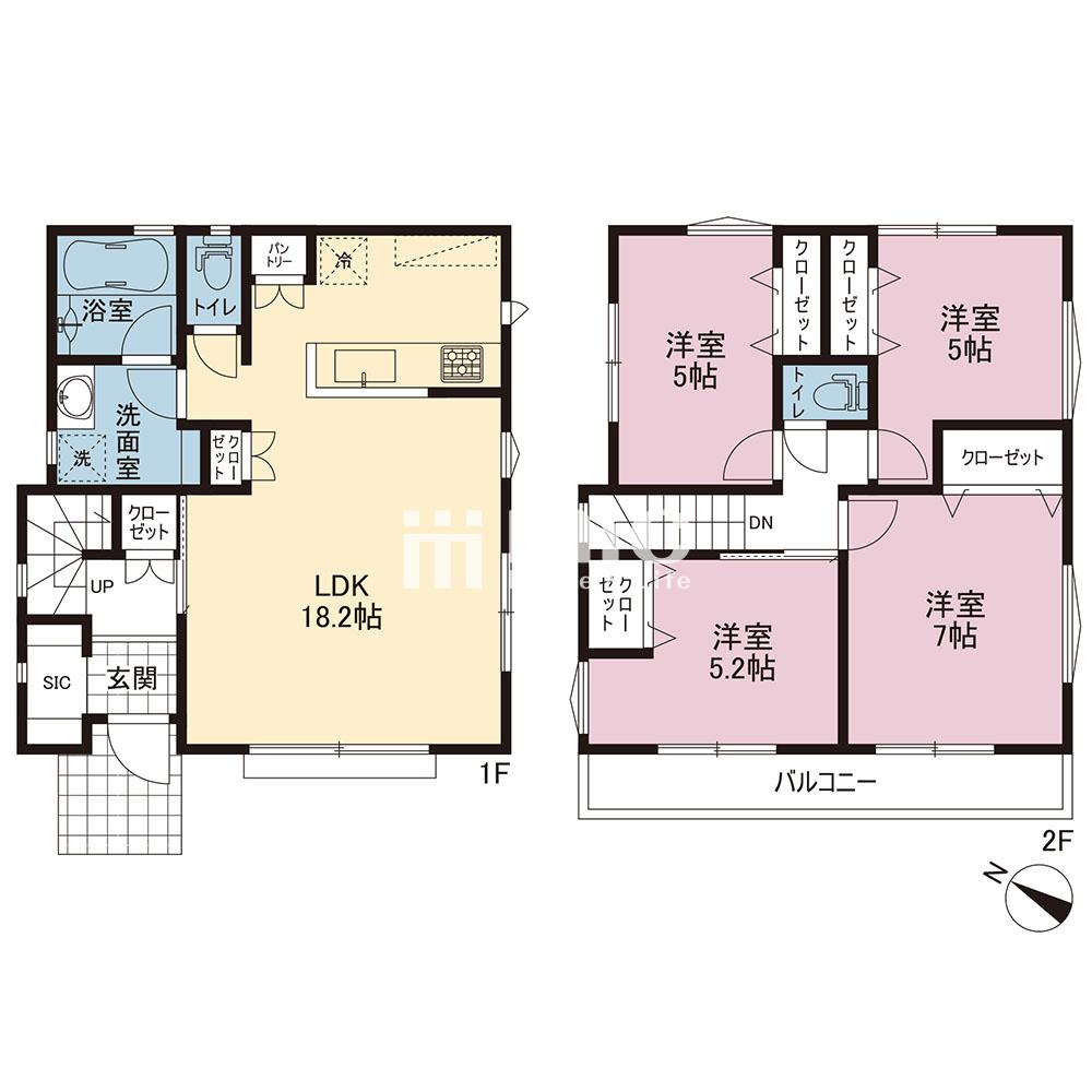 公田町新築戸建【2号棟】～フリープラン～