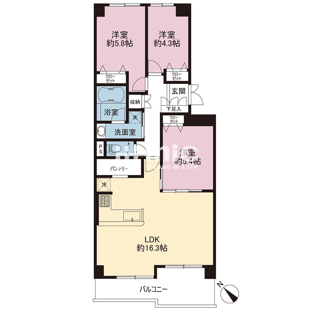 ヒルズ南戸塚プリメゾン1521号棟