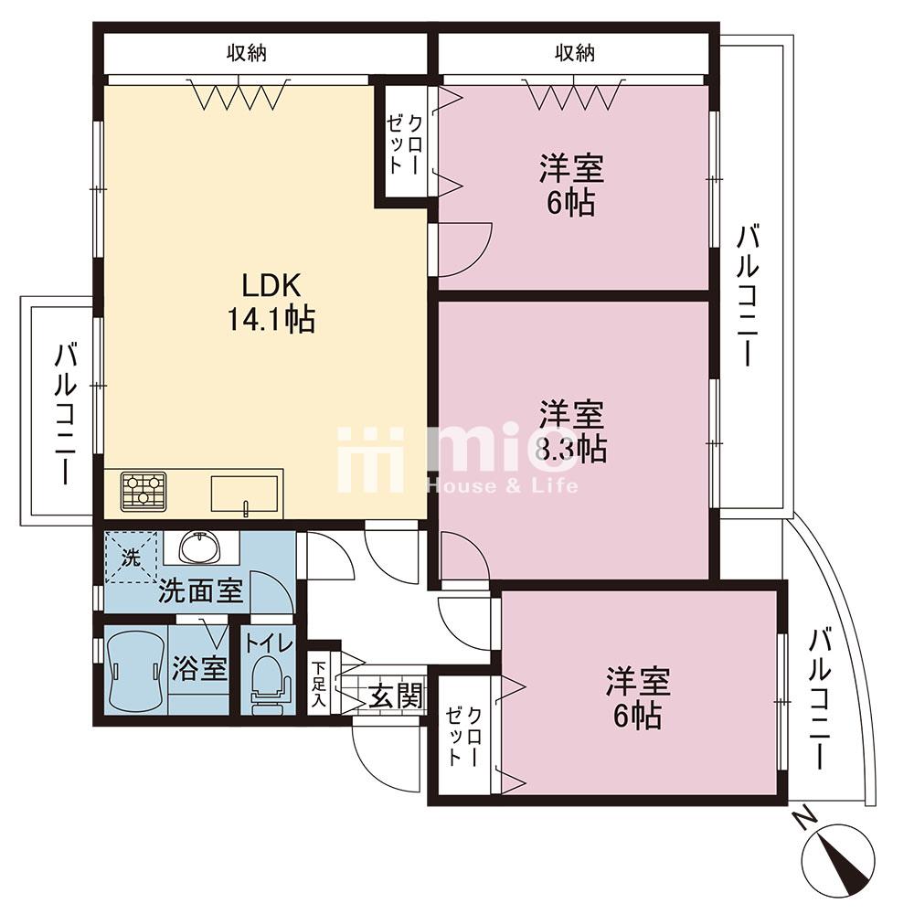 港南百合ヶ丘ハイツ6号棟